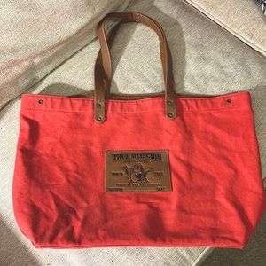 True religion canvas bag extra large